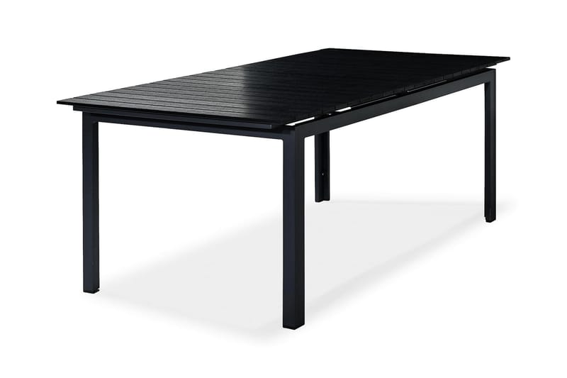 Spisebord Tunis Forlengningsbart 220-280x100 cm - Svart|Svart - Spisebord ute