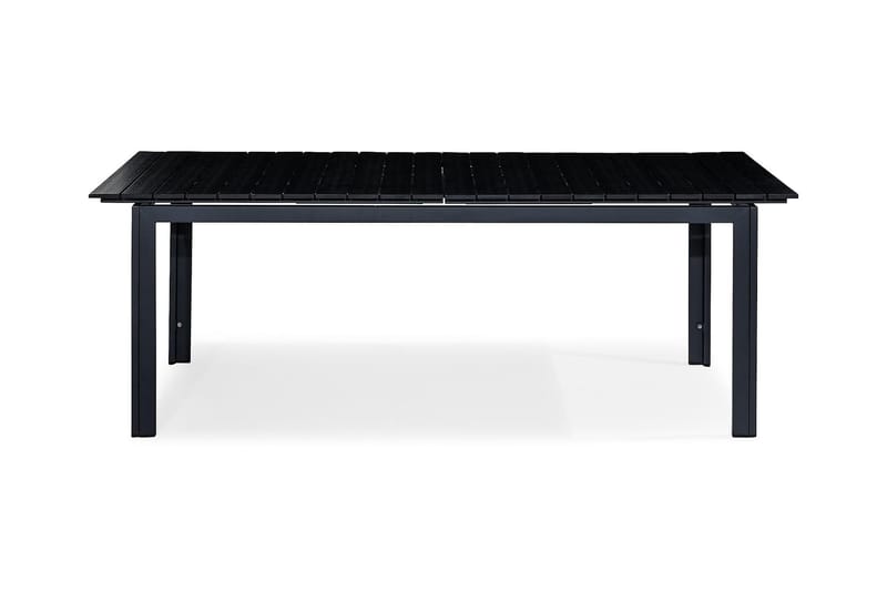 Spisebord Tunis Forlengningsbart 220-280x100 cm - Svart|Svart - Spisebord ute