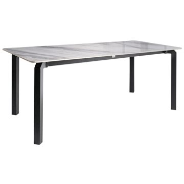 Spisebord utendørs Feletto 90x180 cm Stein - Grå/Svart - Hagemøbler & utemiljø - Hagebord - Spisebord ute