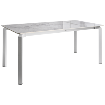 Spisebord utendørs Feletto 90x180 cm Stein Hvit - Hvit - Hagemøbler & utemiljø - Hagebord - Spisebord ute