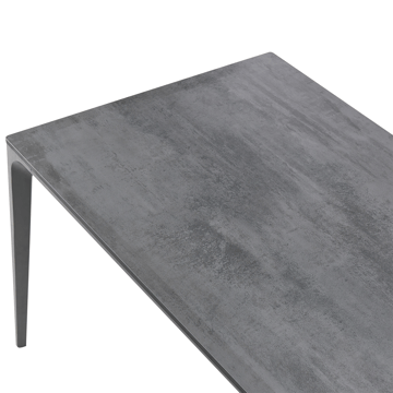 Spisebord utendørs Sovareto 90x180 cm steineffekt - Grå - Hagemøbler & utemiljø - Hagebord - Spisebord ute