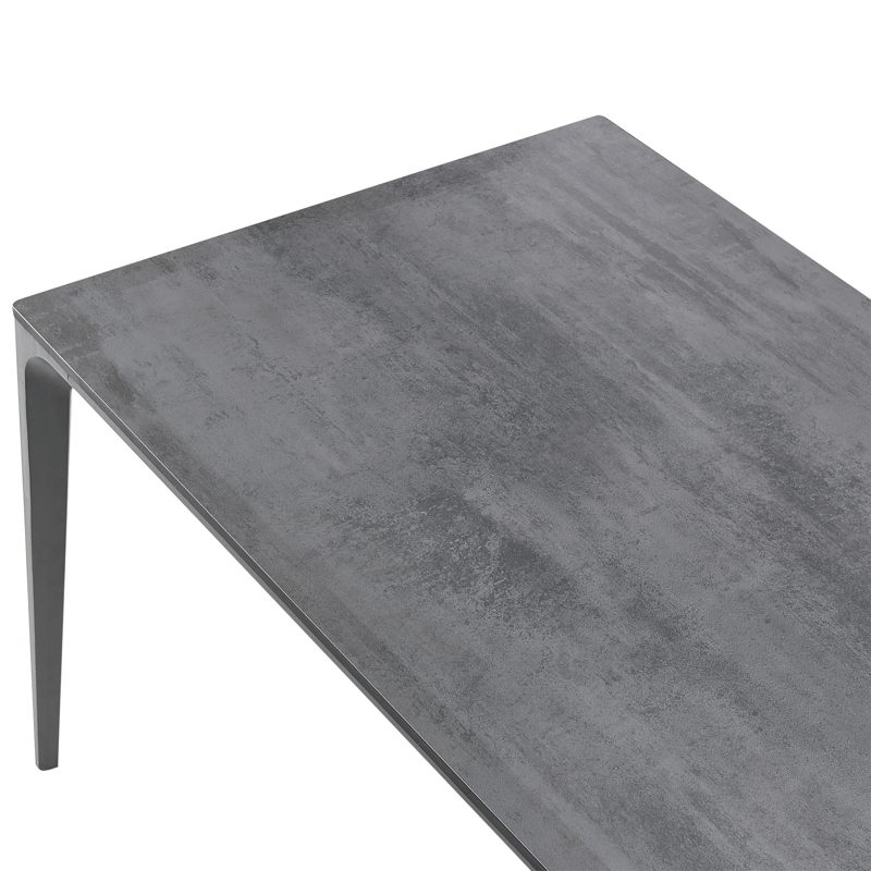 Spisebord utendørs Sovareto 90x180 cm steineffekt - Grå - Hagemøbler & utemiljø - Hagebord - Spisebord ute