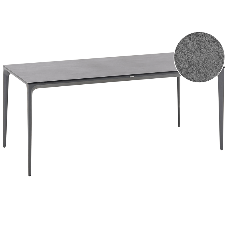Spisebord utendørs Sovareto 90x180 cm steineffekt, Grå