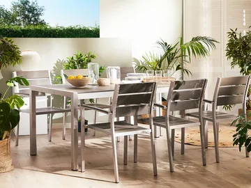 Spisebord Vernio 180 cm - Grå - Hagemøbler & utemiljø - Hagebord - Spisebord ute