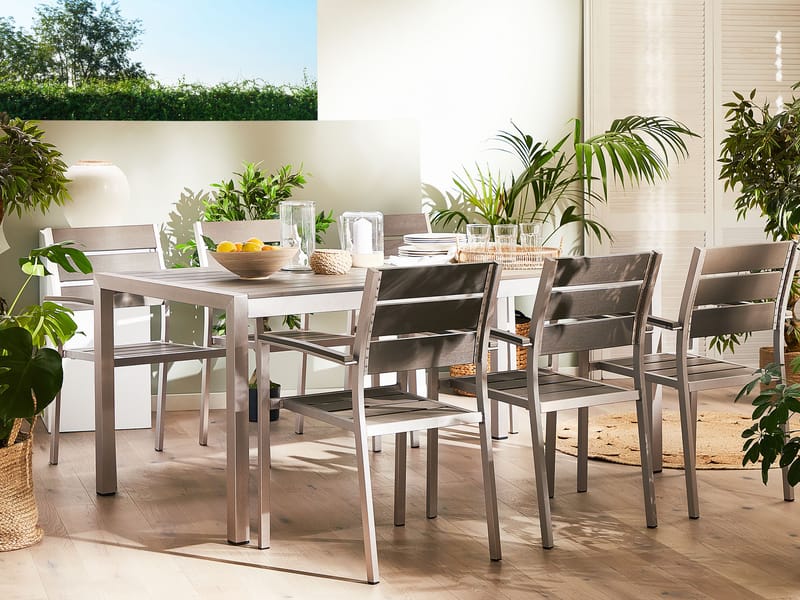 Spisebord Vernio 180 cm - Grå - Hagemøbler & utemiljø - Hagebord - Spisebord ute
