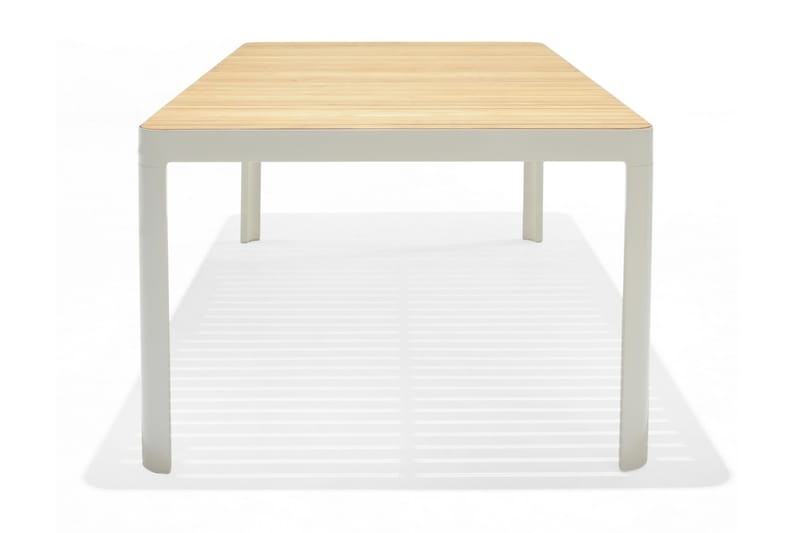 Spisebord Portals 209 cm - Hvit/Tre - Spisebord ute