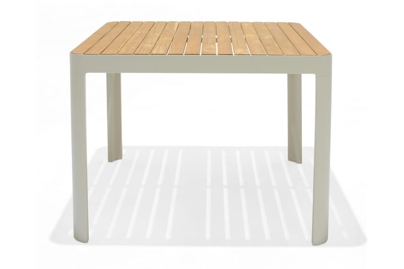 Spisebord Portals 95 cm - Hvit/Tre - Spisebord ute