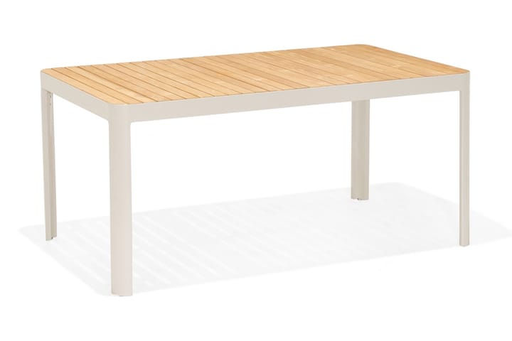 Spisebord Portals 161 cm - Hvit/Tre - Spisebord ute