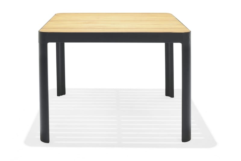 Spisebord Portals 95 cm - Svart/Tre - Spisebord ute