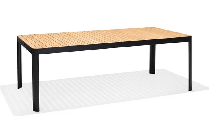 Spisebord Portals 209 cm - Svart/Tre - Spisebord ute