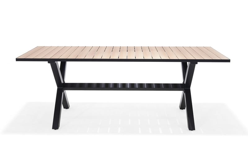 Spisebord Panama 200 cm - Svart/Gul - Spisebord ute