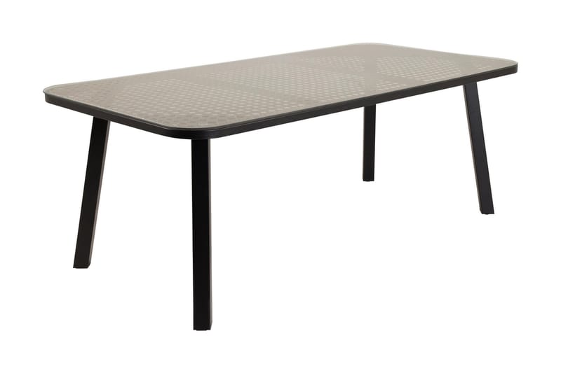 Spisebord Paola 200 cm Svart/Brun - Venture Home - Spisebord ute
