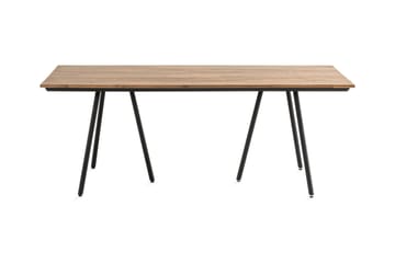 Trio Spisebord 200x100cm - Akasie / Svart - Hagemøbler & utemiljø - Hagebord - Spisebord ute