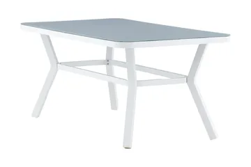 Virya Spisebord 160 cm - Hvit/Grå - Hagemøbler & utemiljø - Hagebord - Spisebord ute