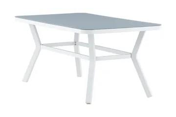 Virya Spisebord 160 cm - Hvit/Grå - Hagemøbler & utemiljø - Hagebord - Spisebord ute