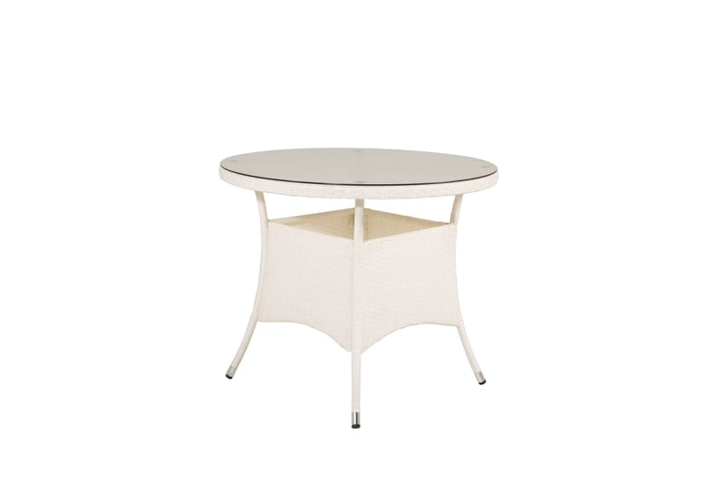 Volta Spisebord 90 Rundt - Hvit - Hagemøbler & utemiljø - Hagebord - Spisebord ute