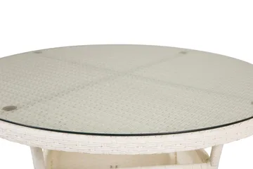 Volta Spisebord 90 Rundt - Hvit - Hagemøbler & utemiljø - Hagebord - Spisebord ute