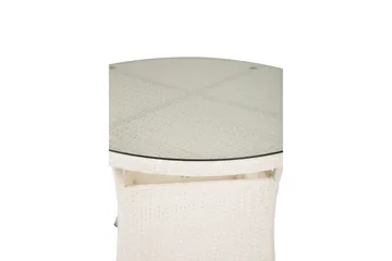 Volta Spisebord 90 Rundt - Hvit - Hagemøbler & utemiljø - Hagebord - Spisebord ute