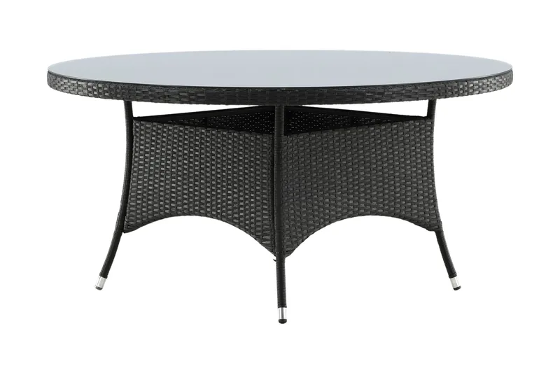 Volta Spisebord Rundt Ø150 cm Svart - Venture Home - Hagemøbler & utemiljø - Hagebord - Spisebord ute