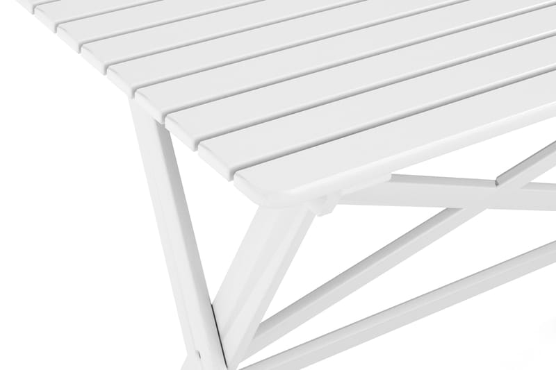 Spisebord Utendørs 118x70x74 cm - Hvit - Hagemøbler & utemiljø - Hagebord - Spisebord ute
