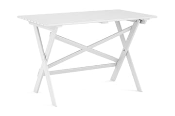 Spisebord Utendørs 118x70x74 cm - Hvit - Hagemøbler & utemiljø - Hagebord - Spisebord ute