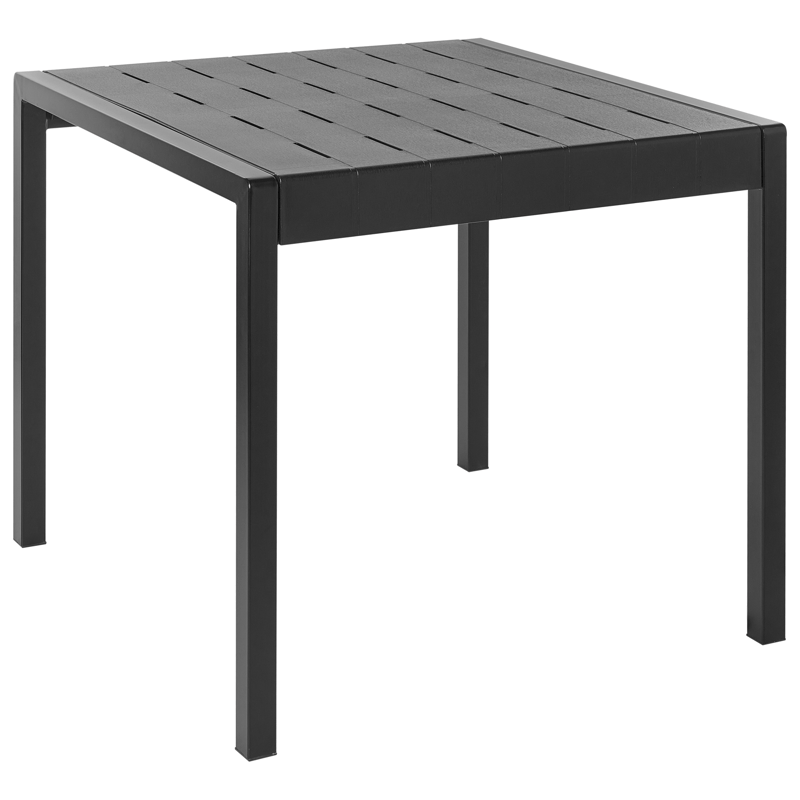 Spisebord utendørs Bartica 81x84 cm, Svart