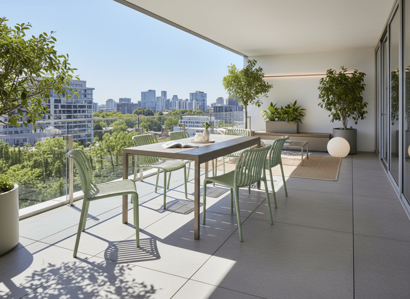 Spisebord utendørs Bartica 84x154 cm - Brun - Hagemøbler & utemiljø - Hagebord - Spisebord ute