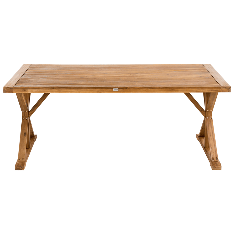 Spisebord utendørs Calabritto 90 cm 180 cm akasietre - Brun - Hagemøbler & utemiljø - Hagebord - Spisebord ute