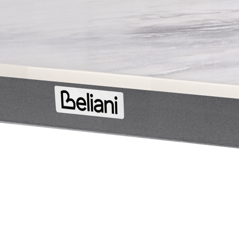 Spisebord utendørs Feletto 90x180 cm Stein - Grå/Svart - Hagemøbler & utemiljø - Hagebord - Spisebord ute