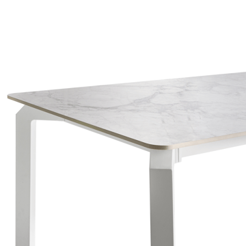 Spisebord utendørs Feletto 90x180 cm Stein Hvit - Hvit - Hagemøbler & utemiljø - Hagebord - Spisebord ute