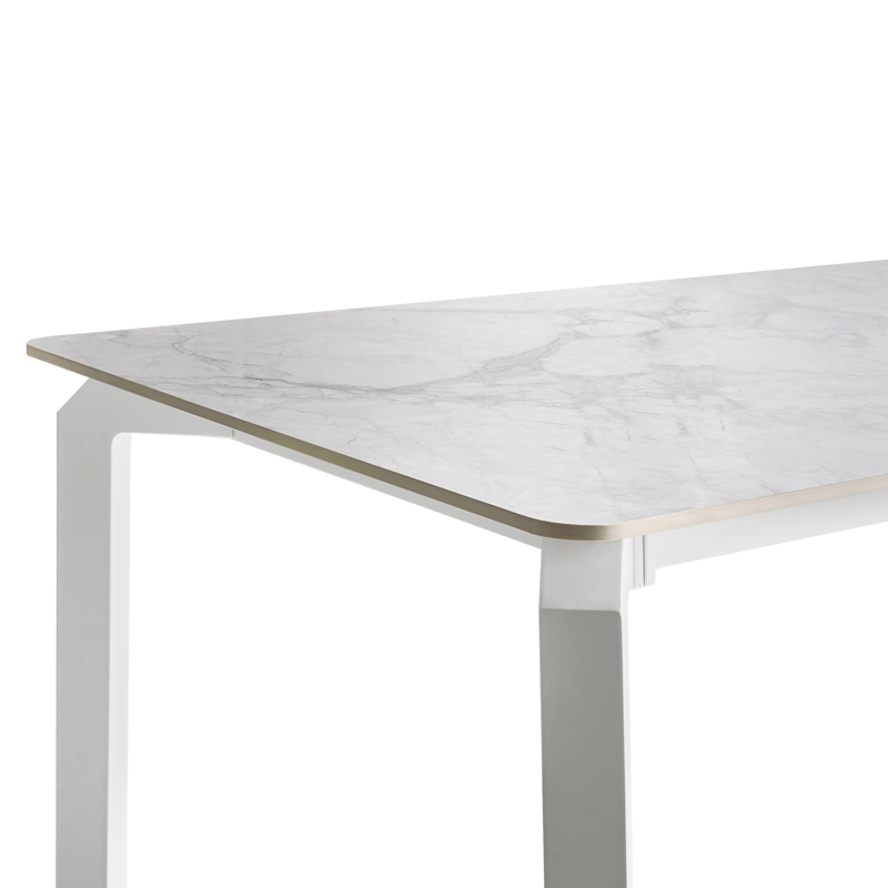 Spisebord utendørs Feletto 90x180 cm Stein Hvit - Hvit - Hagemøbler & utemiljø - Hagebord - Spisebord ute