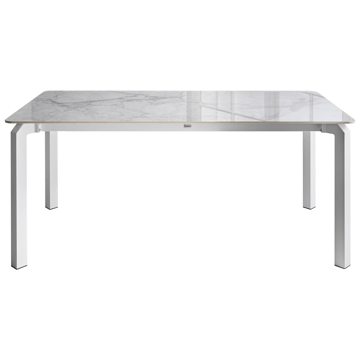 Spisebord utendørs Feletto 90x180 cm Stein Hvit - Hvit - Hagemøbler & utemiljø - Hagebord - Spisebord ute