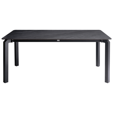 Spisebord utendørs Feletto 90x180 cm Stein - Svart - Hagemøbler & utemiljø - Hagebord - Spisebord ute