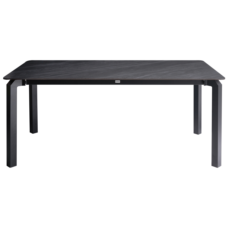 Spisebord utendørs Feletto 90x180 cm Stein - Svart - Hagemøbler & utemiljø - Hagebord - Spisebord ute