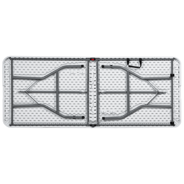 Spisebord utendørs for 6 personer Cugnoli 180 cm 74 cm - Hvit/sølv - Hagemøbler & utemiljø - Hagebord - Spisebord ute