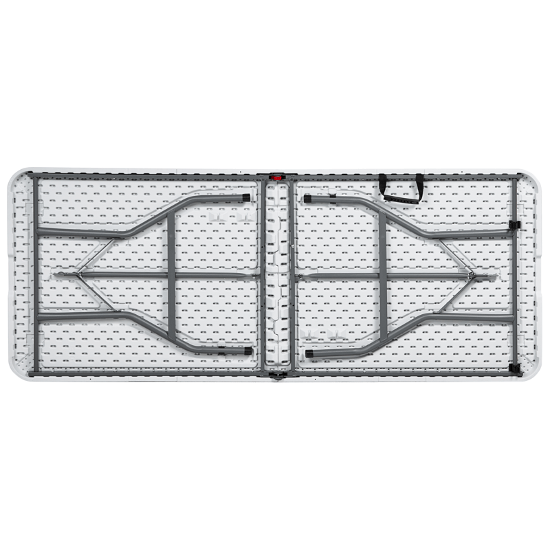 Spisebord utendørs for 6 personer Cugnoli 180 cm 74 cm - Hvit/sølv - Hagemøbler & utemiljø - Hagebord - Spisebord ute