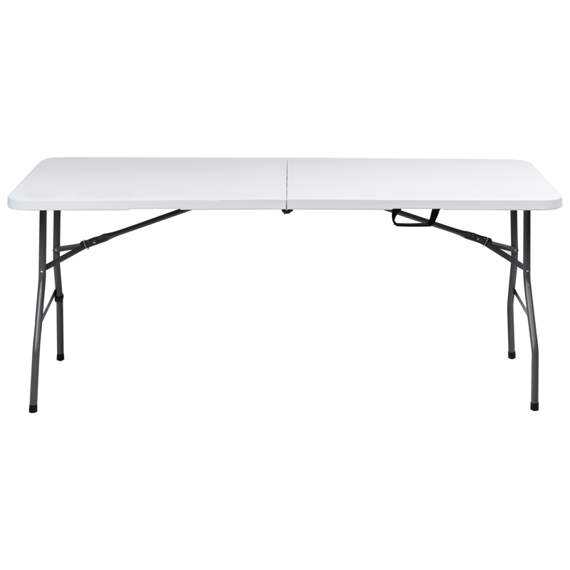 Spisebord utendørs for 6 personer Cugnoli 180 cm 74 cm - Hvit/sølv - Hagemøbler & utemiljø - Hagebord - Spisebord ute