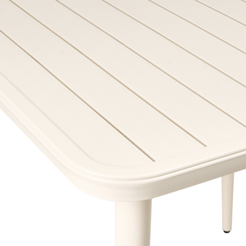 Spisebord utendørs Naturno 80 cm Aluminium - Beige - Hagemøbler & utemiljø - Hagebord - Spisebord ute