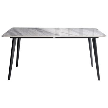 Spisebord utendørs Rodallo 160 cm Stein - Grå/Svart - Hagemøbler & utemiljø - Hagebord - Spisebord ute