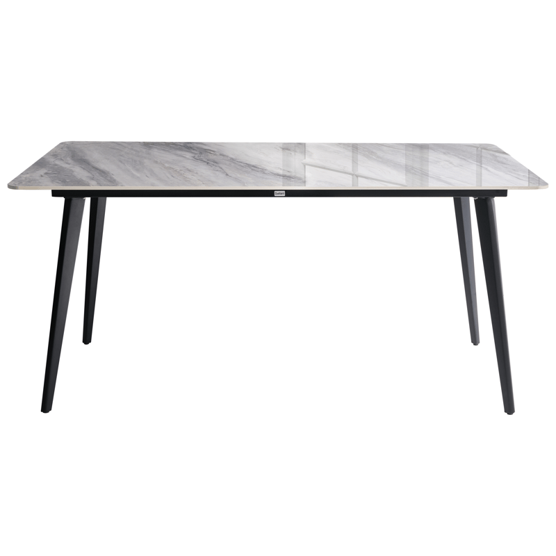 Spisebord utendørs Rodallo 160 cm Stein - Grå/Svart - Hagemøbler & utemiljø - Hagebord - Spisebord ute