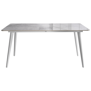 Spisebord utendørs Rodallo 90x160 cm Stein - Hvit - Hagemøbler & utemiljø - Hagebord - Spisebord ute