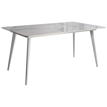 Spisebord utendørs Rodallo 90x160 cm Stein - Hvit - Hagemøbler & utemiljø - Hagebord - Spisebord ute