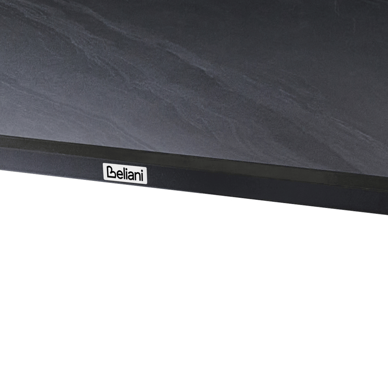 Spisebord utendørs Rodallo 90x160 cm Stein - Svart - Hagemøbler & utemiljø - Hagebord - Spisebord ute