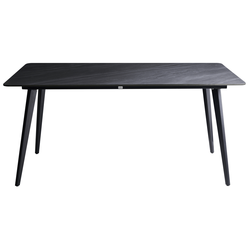 Spisebord utendørs Rodallo 90x160 cm Stein - Svart - Hagemøbler & utemiljø - Hagebord - Spisebord ute