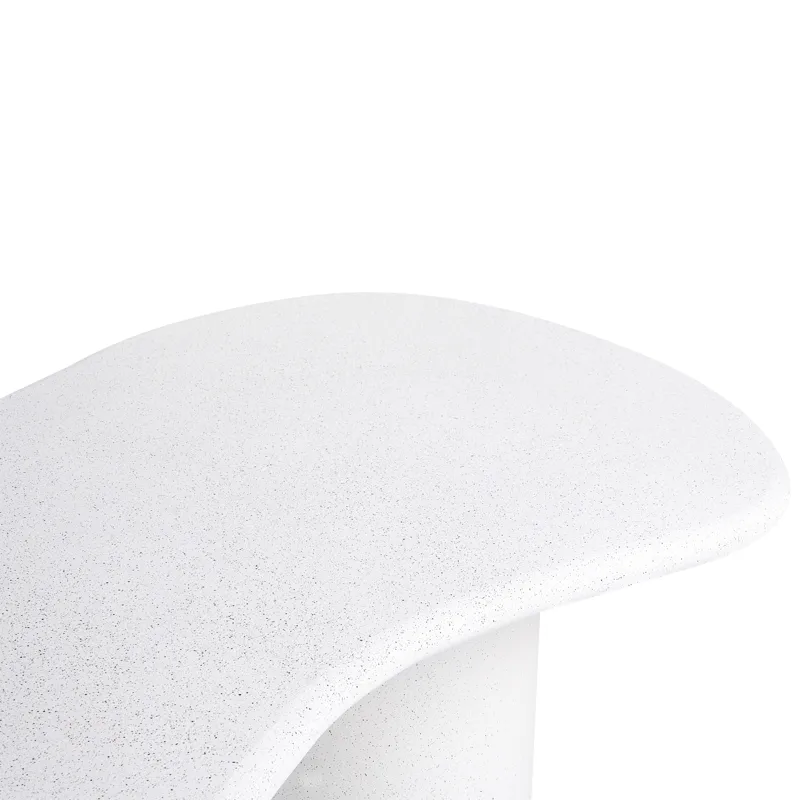 Spisebord utendørs Sirmione 200 cm terrazzoeffekt - Hvit - Hagemøbler & utemiljø - Hagebord - Spisebord ute