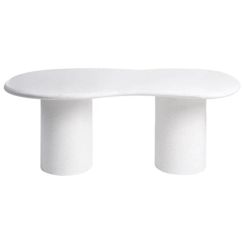 Spisebord utendørs Sirmione 200 cm terrazzoeffekt - Hvit - Hagemøbler & utemiljø - Hagebord - Spisebord ute