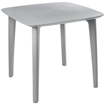 Spisebord utendørs Sorico 86 cm 86 cm - Grå - Hagemøbler & utemiljø - Hagebord - Spisebord ute