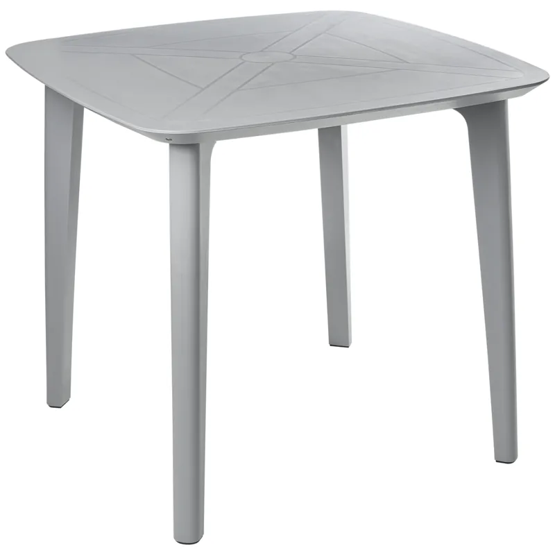 Spisebord utendørs Sorico 86 cm 86 cm, Grå