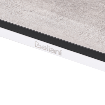 Spisebord utendørs Sovareto 90x180 cm imitasjon av tre - Grå/hvit - Hagemøbler & utemiljø - Hagebord - Spisebord ute