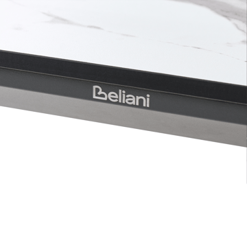 Spisebord utendørs Sovareto 90x180 cm marmoreffekt - Hvit/Grå - Hagemøbler & utemiljø - Hagebord - Spisebord ute